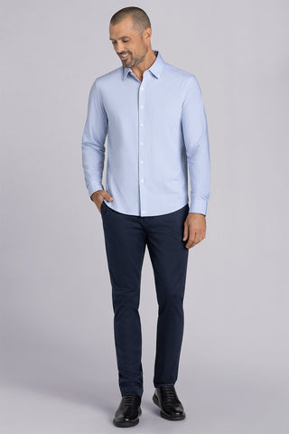Debonair In White Blue