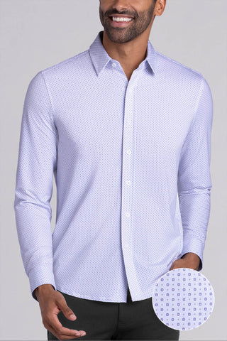 Vivacious In White Purple