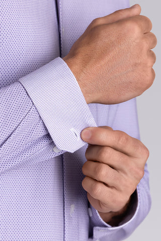 purple dress shirt navy pants purple and navy