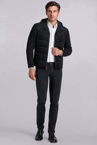 Velour Down in Black