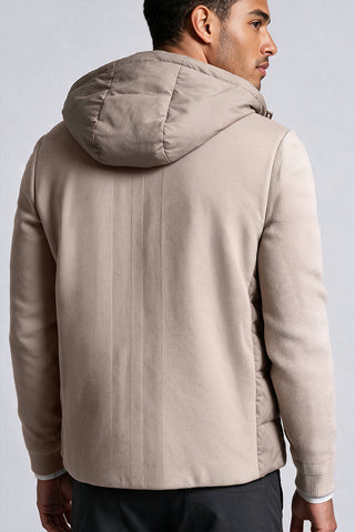Velour Down in Light Beige
