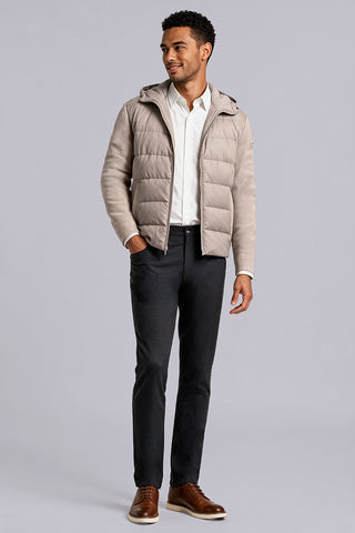 Velour Down in Light Beige