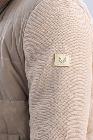 Velour Down in Light Beige