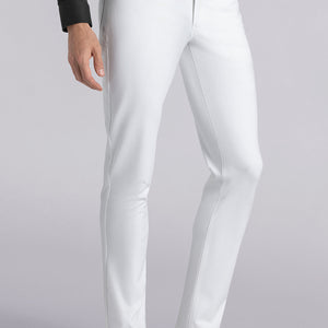 white dress slacks Alloy Apparel Tall High Waist Flare Dress Pants for Women in White Size Large