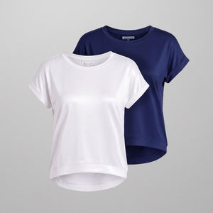 Savanna in Whisper White & Deep Sea Blue - Bundle 2-Pack