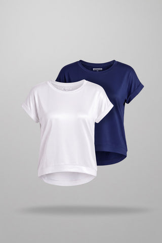 Savanna in Whisper White & Deep Sea Blue - Bundle 2-Pack