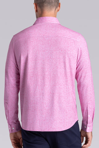 fuchsia pink dress shirt Boys Premium Hot Pink-Fuchsia Long Sleeves Dress Shirt with Matching Necktie and Pocket Square Set