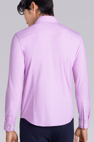 fitted pink dress shirt Hawes & Curtis Fitted Pink Shirt | Concealed Placket | Cotton Stretch | Plain