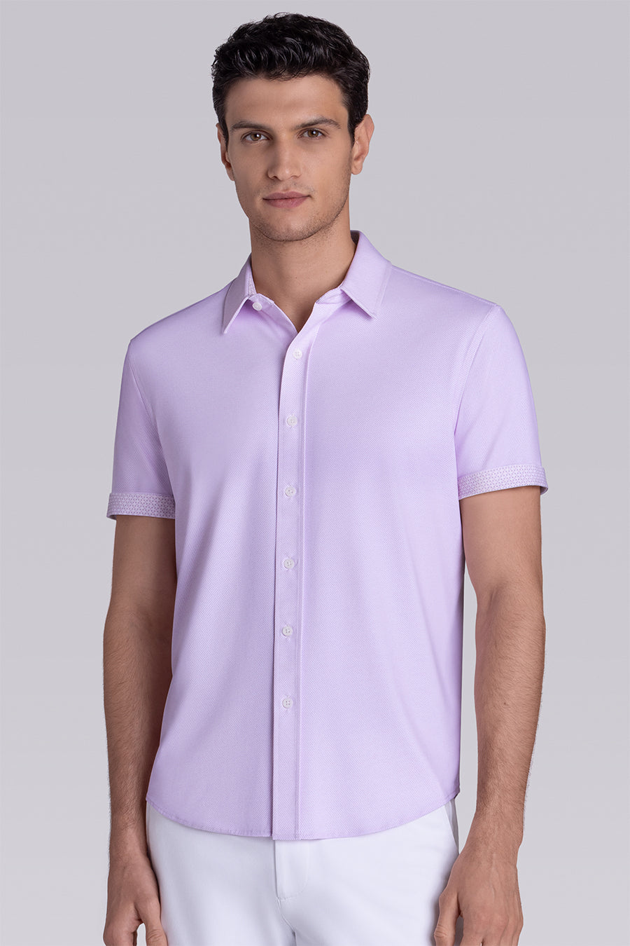 Buttercloth Men's Zest In Lilac Shirt - The World's Most Comfortable Dress Shirts - As Featured On ABC's Shark Tank - XL