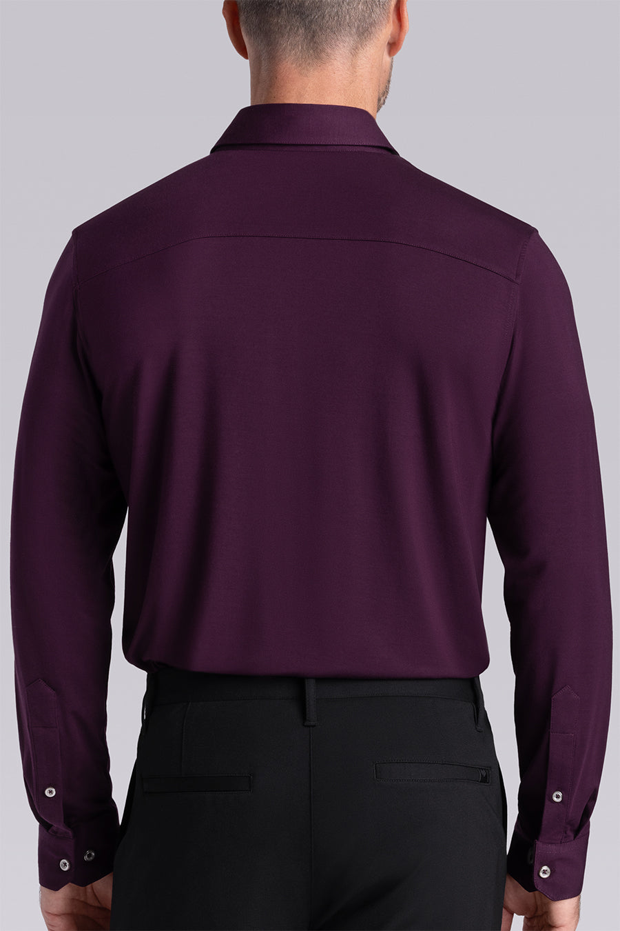 plum dress shirt Buttercloth Men's Illustrious In Plum Shirt - The World's Most Comfortable Dress Shirts - Cooling Icy Bamboo Mint Fiber Fabric