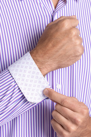 Crowd Pleaser in White Purple