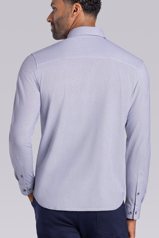 Stately In White Navy