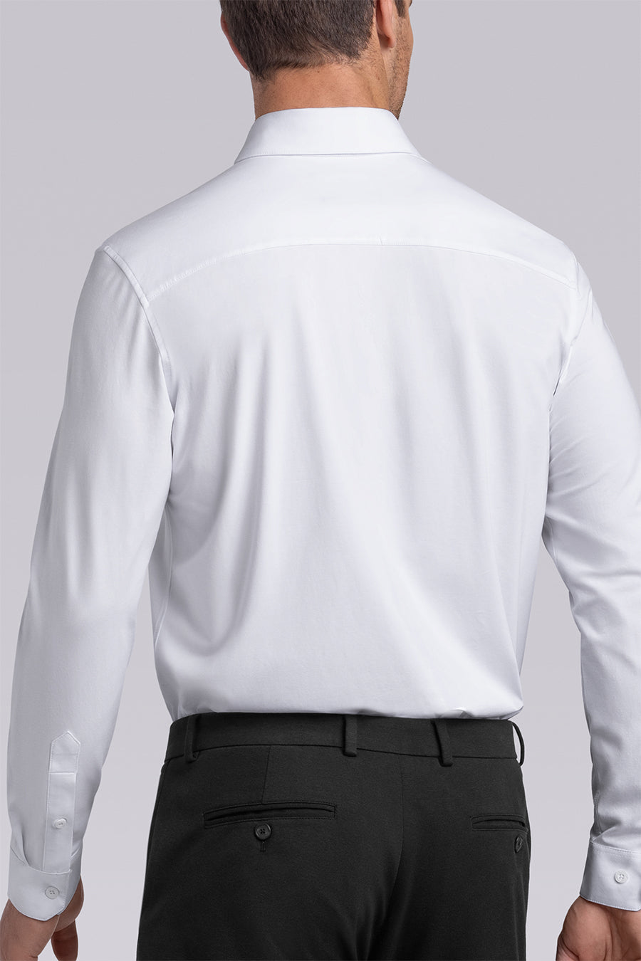 Buttercloth Men's Tenacity In Icy Cotton White Shirt - The World's Most Comfortable Dress Shirts - Cooling Icy Cotton Mint Fiber Fabric