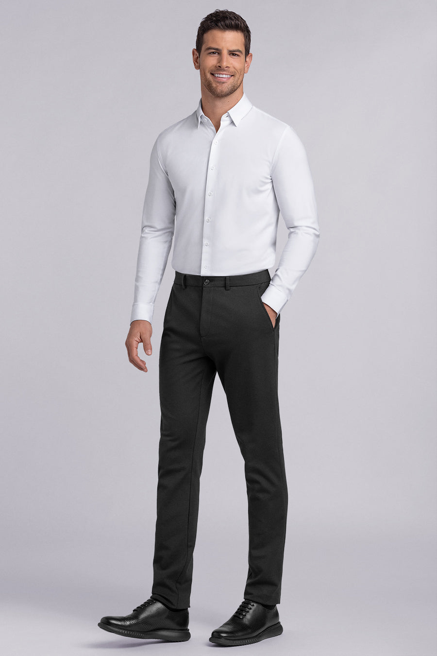 Buttercloth Men's Tenacity In Icy Cotton White Shirt - The World's Most Comfortable Dress Shirts - Cooling Icy Cotton Mint Fiber Fabric - As Featured Buttercloth Men's Tenacity In Icy Cotton White Shirt - The World's Most Comfortable Dress Shirts - Cooling Icy Cotton Mint Fiber Fabric - As Featured