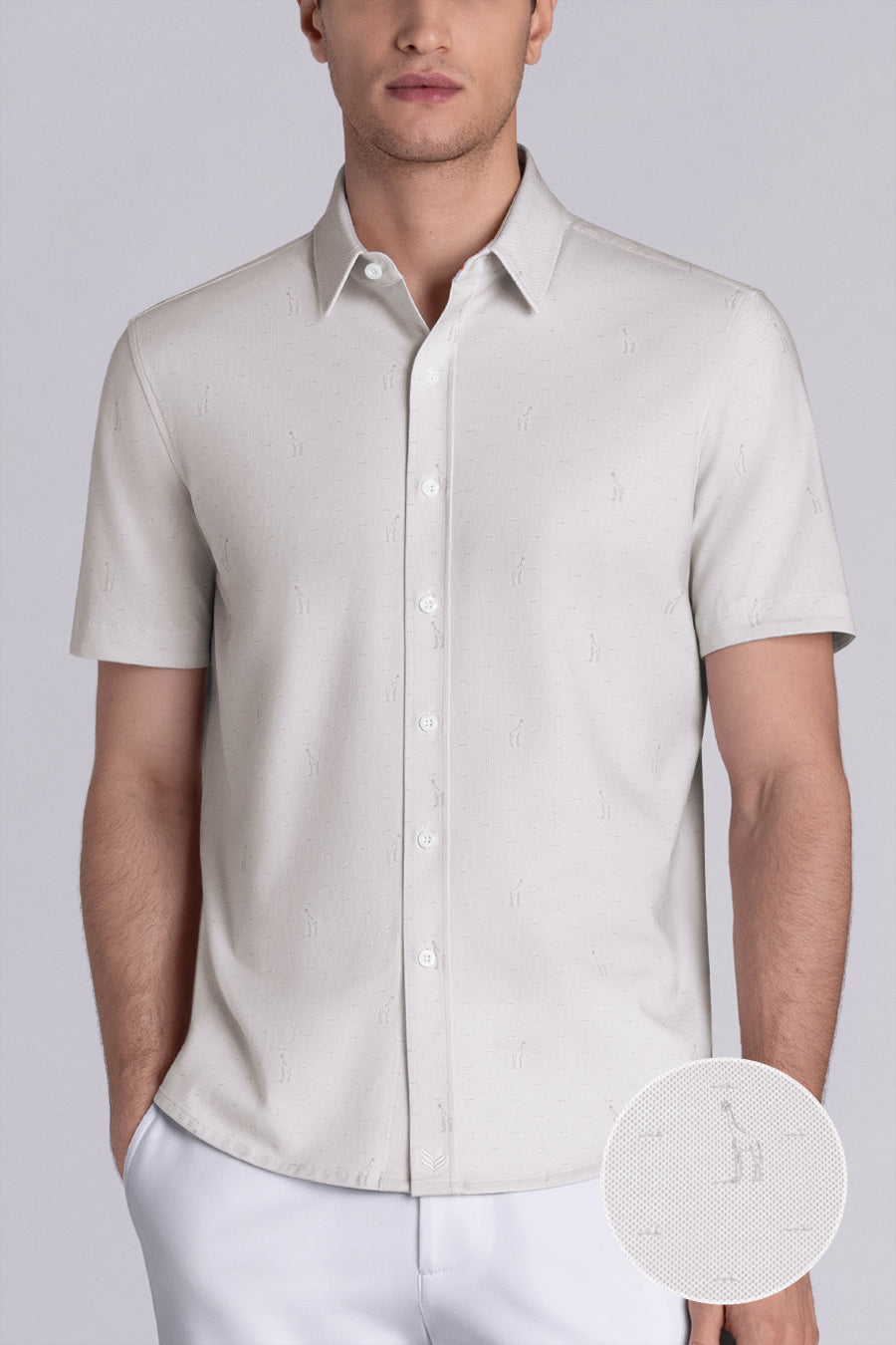 Buttercloth Men's Intrepid In Light Beige Shirt - The World's Most Comfortable Dress Shirts - Cooling Icy Cotton Mint Fiber Fabric